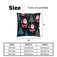 thumbnail image 5 of Santa Claus Pillow Covers Inserts Set of 2, Bed Pillow with Unique Patterns,for Home and Office Decor, Available in 16x16, 18x18, and 20x20 Inches, 5 of 6