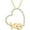Yellow, variant on Real 925 Sterling Silver 14K White Gold Finish Round Cut White Diamond "XO" Heart Pendant Necklace for Women