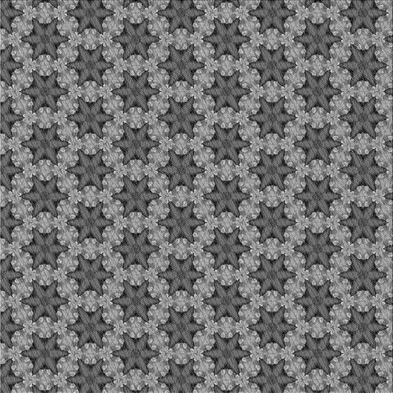 Ahgly Company Indoor Square Patterned Gray Wolf Gray Area Rugs, 6' Square