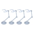 thumbnail image 2 of TISHITA 4pcs Action Figure Stand, Transparent Assembly Action Figure Display Holder Base White, 2 of 4