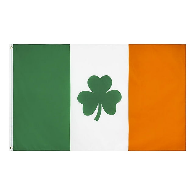 Bandera irlandesa del día de San Patricio al aire libre resistente a la decoloración decoración del hogar del jardín