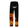 thumbnail image 5 of Satingcolo Funny Halloween Men's Pajama Pants, Halloween Pajama Bottoms for Men,Comfortable Soft Sleepwear Lounge Pant Sleep Pjs Bottoms, 5 of 6