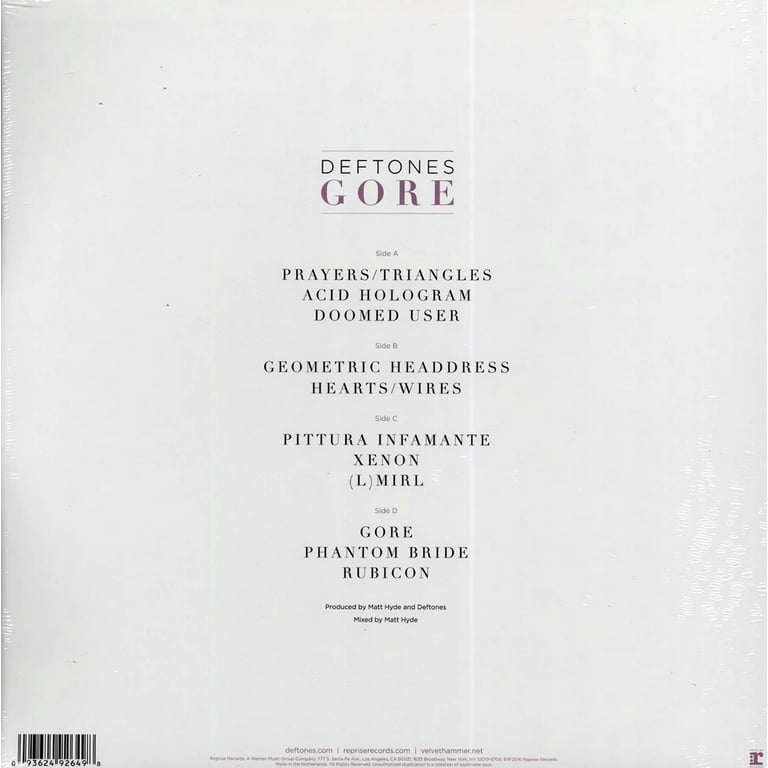 Deftones - Gore Album, Limited Double White Vinyl LP, Music
