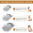 thumbnail image 4 of Cama para Perro, Cama Ortopédica para Perros con Almohadillas para Orejas Extraíbles y Parte Inferior Antideslizante, Adecuado para Casa para Perro, Baúles de Automóviles, Pisos y Sofás (120*75), 4 of 7