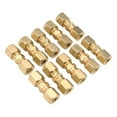 thumbnail image 4 of 10Pcs Brake Line Connector 1/4 5/16 3/8 Straight Brass Brake Line Compression Fitting Unions For OD Tubing Car Accessories, 4 of 9