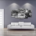 thumbnail image 5 of 5 Pieces Wall Art Old Tree by Lake Picture Canvas Prints Sunrise Painting Black and White Landscape Canvas Art Modern Wall Decoration Framed and Ready to Hang, 5 of 6