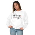 thumbnail image 3 of Love In Air Valentines Day Romance Women Crewneck Sweatshirt Brisco Brands X, 3 of 6