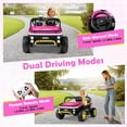 thumbnail image 4 of Costway 24V Ride on Toy for Big Kids 2 Seater Ride on UTV Truck Car with Remote Control Pink, 4 of 10