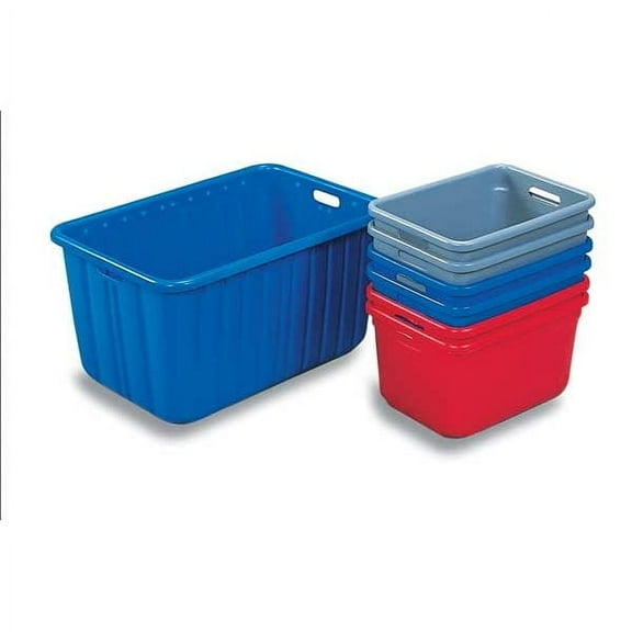 New England Plastics Nesting Tote, 18 in L, 12.5 in W, Blue H-1812-10 BLUE
