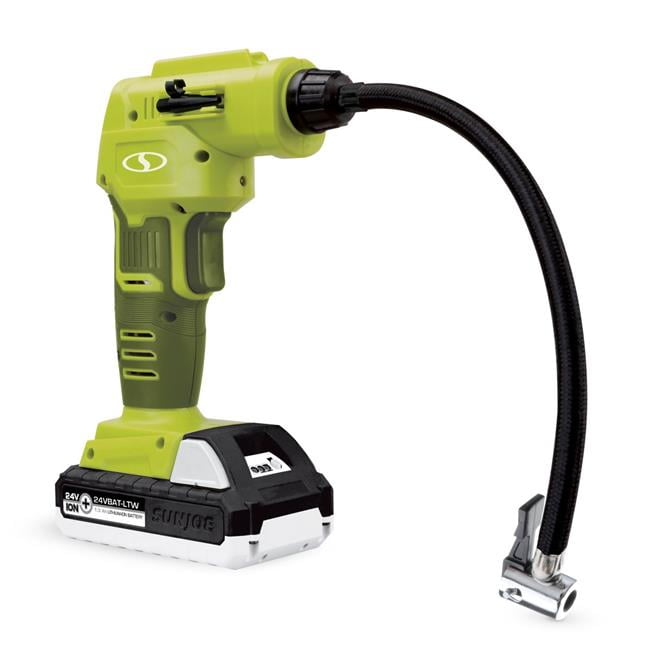 Image of Sun Joe 24V-AJC-LTW air compressor on Walmart website