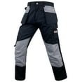 thumbnail image 3 of Notus Men’s Work Casual Tactical Cordura Knee Carpenter Construction Utility Cargo Work Trousers Pants Black 34-30, 3 of 6
