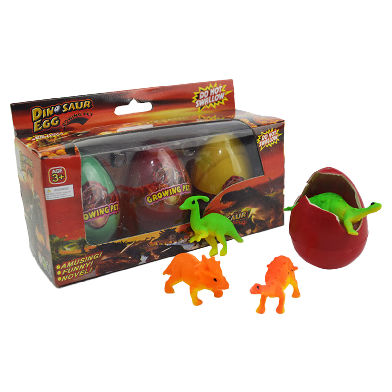 Easter Decorations 3 Pack Dinosaur Eggs Hatching Dino Egg Grow In With