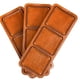 thumbnail image 1 of Bandeja de madera para servir de 3 compartimentos, versátil, rectangular, para comida, queso, aperitivos, fiestas, 1 of 7