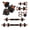 Black 50lbs, variant on 4-in-1 Adjustable Dumbbell Set, 70Lbs (35 Lbs Each), Free Weights with Connector, Used as Kettlebell/Barbell/Push up Stand, Upgraded Lock Nut, Home Gym Equipment for Strength Training