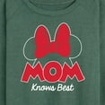 thumbnail image 3 of Mickey & Friends - Mom Knows Best Minnie - Women's Lightweight French Terry Long Sleeve Shirt, 3 of 5