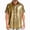 A83-Gold, variant on Mens Short Sleeve Button Down Shirts Waffle Shirt Casual Beach Summer Shirts Wrinkle Free Vacation Shirts(Silver,XXXL)