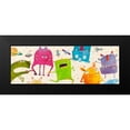 thumbnail image 2 of Teller, Skip 24x11 Black Modern Framed Museum Art Print Titled - Alien Friends, 2 of 5