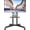 Black, variant on Rolling TV Stand with Tilt, Mobile TV Cart for 32-85 Inch LED LCD OLED Flat & Curved TVs, Portable Stand with Laptop Shelf, Locking Wheels, Outdoor TV Stand Holds 132 lbs, Max VESA 600x400mm