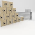 thumbnail image 6 of Ekena Millwork 40"H x 7'L Fiberthane York Unassembled Balustrade Railing Kit, Style D (6 3/8" On-Center Spacing to Pass 4" Sphere Code), 6 of 6