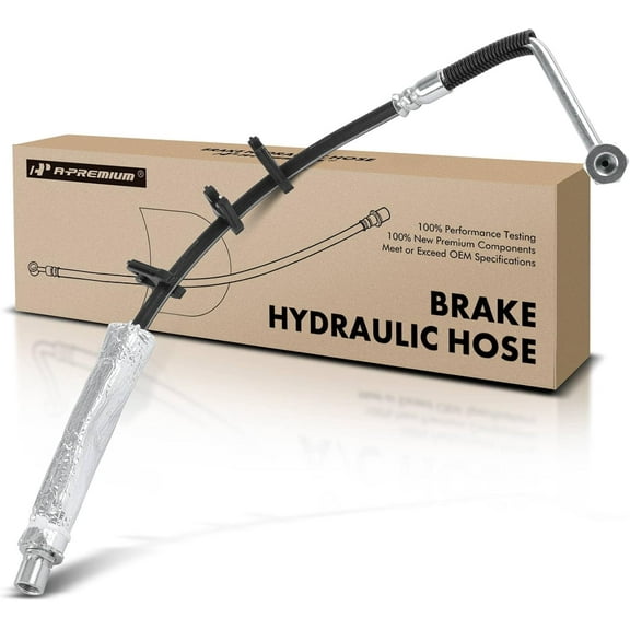A-Premium Front Driver Inner Brake Hydraulic Hose Compatible with Select Ram Models - 2500 Pickup 2014-2017, 3500 Pickup 2014, RWD - Replace# 68224903AB
