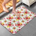 thumbnail image 4 of Pioneer Flower Floral Print Pattern Bathroom Rugs Mat, Non Slip Microfiber Bathroom Rug with Rubber Backing, Soft Mats for Bathroom Floor Tub Shower, 20"x32", 4 of 5