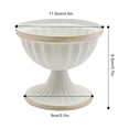 thumbnail image 2 of Mini White Golden Flower Arrangements Pots for Centerpiece Table Decorations  for Home Wedding Party Farmhouse 10Pcs Metal Vase Indoor Decor, 2 of 24