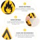 thumbnail image 5 of Moluckfu Etiquetas De Advertencia Inflamable Amarillas Resistentes Para Uso En Ambientes Industriales, 5 of 6