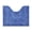 Blue, variant on U-Shaped Contour Toilet Mat, Soft Microfiber Bathroom Rug, Non Slip, Quick Dry & Absorbent, Machine Washable, Blue, 19.7"x15.75"