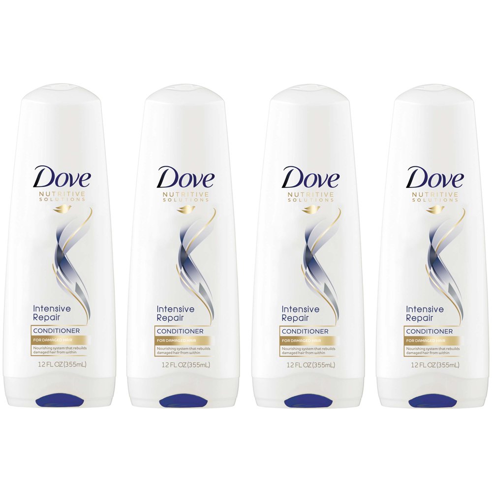 Dove Deep Hair Conditioner, for Dry Hair, Intensive Repair, 12 oz, 4 count