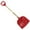 Red, variant on Homesteed Beach Shovel Kids Snow Shovel Multi Purpose Shovel Plastic Snow Shovel Durable D-Shaped Ergonomic Handle