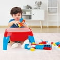 thumbnail image 2 of Dolu: Activity Table With 30Pcs Jumblocks - Red & Blue - Multi-Use Play Table & Bricks, Storage Compartment, Free Play Assembly, Toddler Kid Age 18mo+, 2 of 5