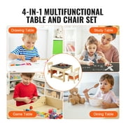 SKYSHALO Kids 3-Piece Activity Table and Chair Set
