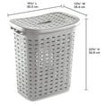 thumbnail image 2 of Sterilite Weave Laundry Hamper, Grey, 2 of 7