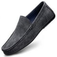 thumbnail image 3 of Men's Casual Loafers Slip On Leather Shoes Comfortable Lightweight Driving Shoes Male Moccasins Classic Penny Loafer Flats Boat Shoes Outdoor Walking Shoes, 3 of 12
