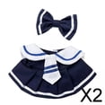 thumbnail image 1 of 2x Ropa Para Muñecas De Peluche, Accesorios Para Fotos DIY, Ropa Para Muñecas Con Manos En La Niña, Vestido Y Tocado Para Muñecas De 17cm, 1 of 8