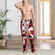 thumbnail image 2 of Fotbe Buffalo Plaid Love And Gnome Pantalones de Pijama para Hombre, Pantalones de Dormir, Pantalones de Casa con Cintura Ajustable y Bolsillos-Medium, 2 of 6