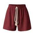 thumbnail image 4 of Vedolay Shorts for Womens Casual High Waisted Comfy Drawstring Shorts, L, 4 of 4
