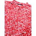 thumbnail image 6 of DressBerry Women's Printed Cotton Poplin Buttoned Front 3/4th Sleeves Crop Top Mandarin Collar Flared Casual&nbsp;Summer Wear High Waist Regular Short Shirt, 6 of 7