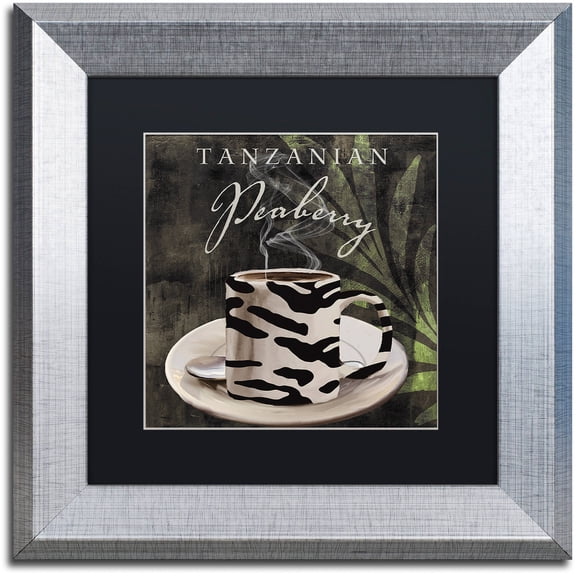 Trademark Fine Art "Afrikan Coffee II" Canvas Art by Color Bakery Black Matte, Silver Frame