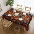 thumbnail image 2 of Rectangle African American Festival Table Cloth for Dining Tables, Reusable African Tribal Tablecloths Kitchen Tabletop Decor Ethnic Table Cover for Holiday,Picnic,Party,60x84Inch, 2 of 7