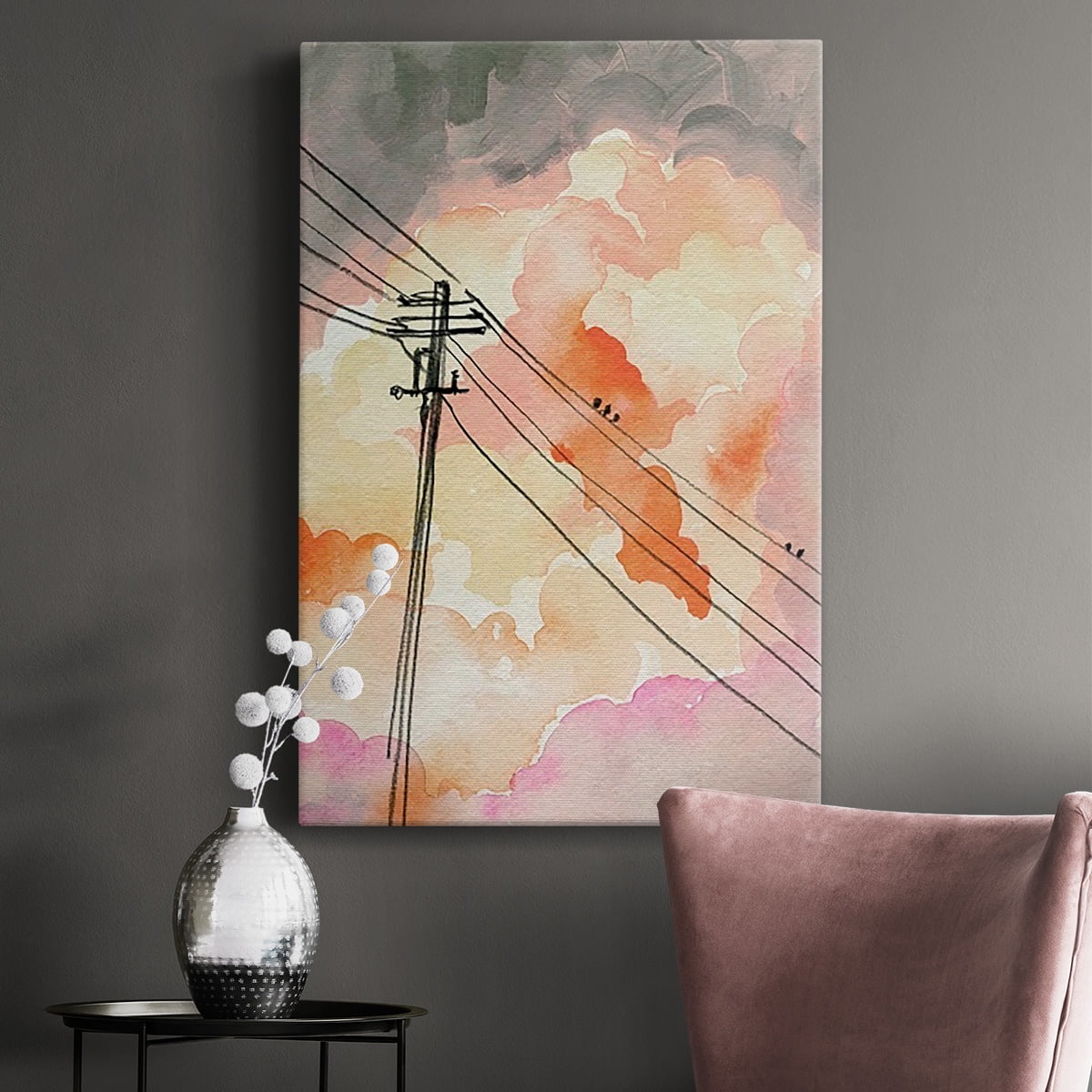 Cloudy Communication II Premium Gallery Wrapped Canvas - Ready to Hang