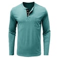 thumbnail image 6 of Mens T-Shirts Henley Shirts for Men Long Sleeve Pocket Buttons Neck Slim Fit Shirts for Men, 6 of 7