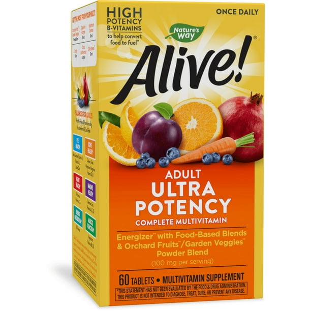 Nature's Way Alive! Adult Complete Multivitamin, Ultra Potency, Food