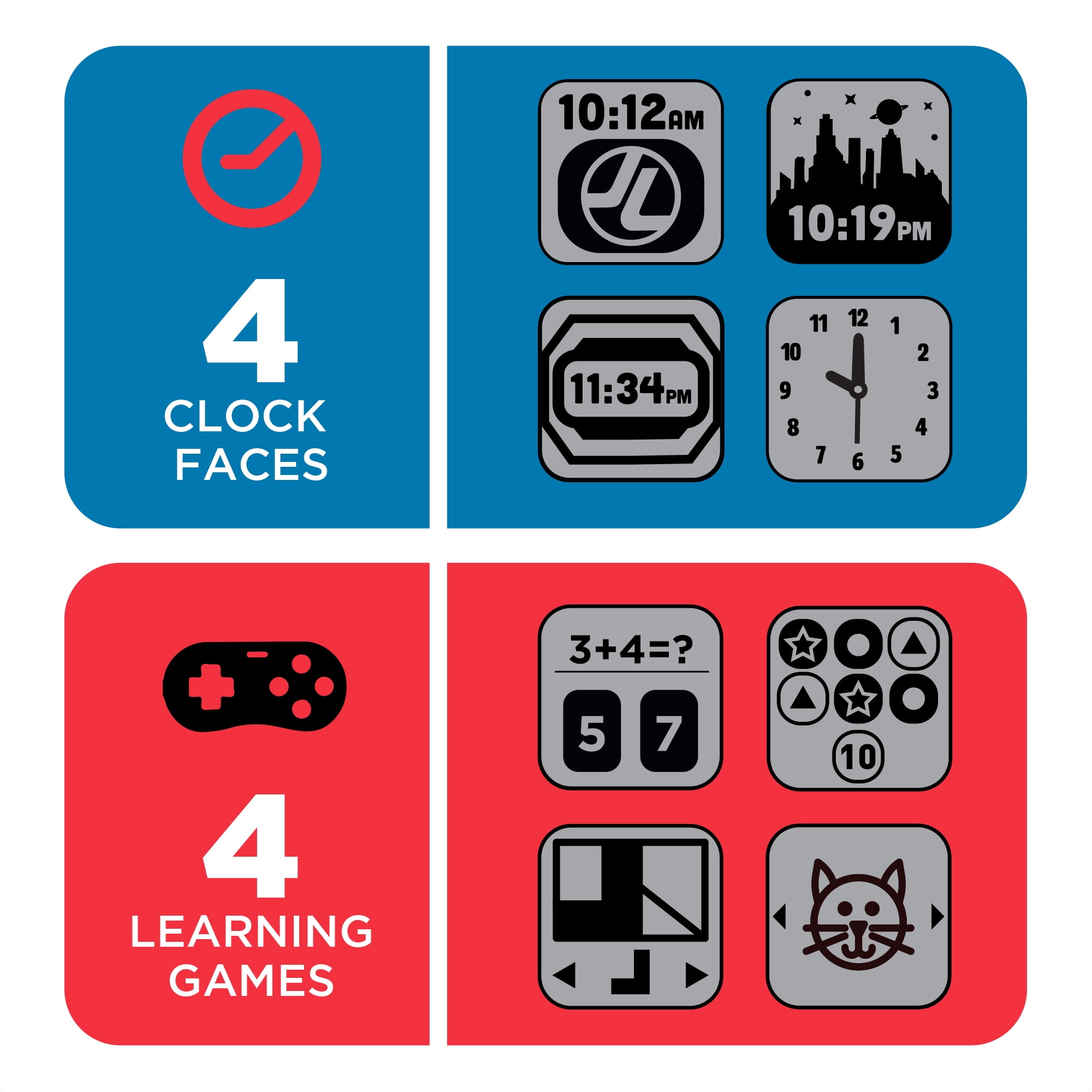 PlayZoom Justice League Kids Smartwatch, 40mm Blue Case with Blue Band