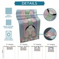 thumbnail image 6 of Easter Bunny Table Runner - 60 Inch Long Eggs Cute Rabbit Floral Colorful Country Wooden Cotton and Linen Blended Dress Scarves Farmhouse Table Runner for Kitchen Dining, Coffee Table, 13" x 60", 6 of 8