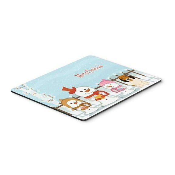 Merry Christmas Carolers Petit Basset Griffon Veenden Mouse Pad, Hot Pad or Trivet