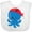 AA-White, variant on Inktastic Pirate Octopus, Blue Octopus With Red Pirate Hat Boys or Girls Baby Bib