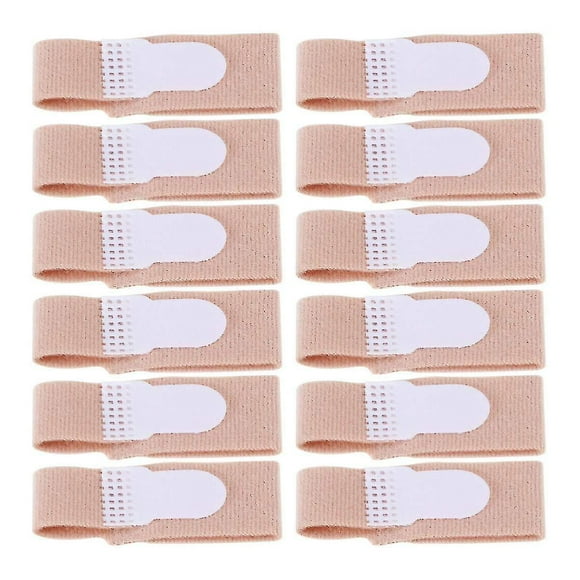 12 Pcs Finger Buddy Bands Finger Brace Splint Buddy Loops For Jammed And Broken Fingers, Size M