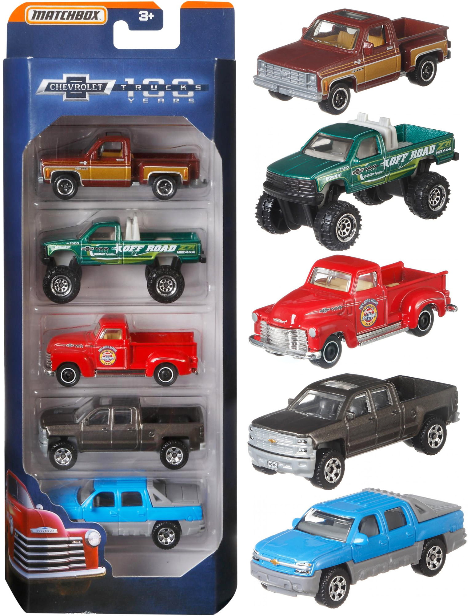 Matchbox Chevrolet Trucks 100 Years Diecast Toy Vehicles Set of 4 Sanitizer 2oz for sale online