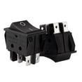 thumbnail image 1 of Unique Bargains AC 20A/125V 22A/250V DPDT 6 Terminal 2 Position Boat Rocker Switch, 1 of 3